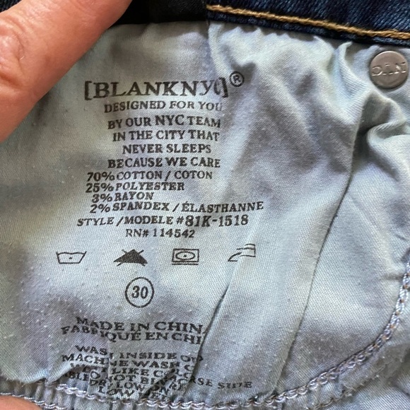 Blank NYC the bond denim jeans / mid rise skinny 30 - Picture 7 of 7